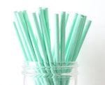 Mint Green Solid Straw