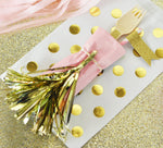 Metallic Gold Mini Tassels for Balloons