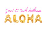 Aloha 40 Inch Gold Balloons