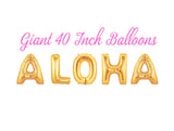 Aloha 40 Inch Gold Balloons