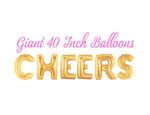 Cheers 40 Inch Gold Balloons